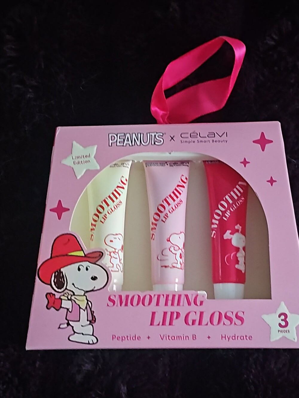 PEANUTS x CéLAVI Smoothing Lip Gloss Set - Pink Shades